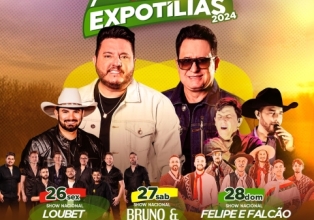 Ingressos para o show de Bruno e Marrone na Expotílias já estão disponíveis em pontos de venda na região 