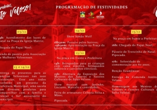 Divulgada a programação festiva dos 60 anos do município de Salto Veloso