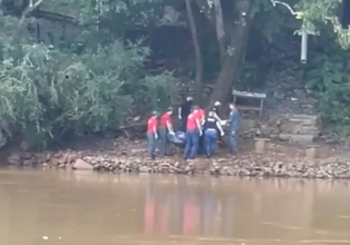 Bombeiros localizaram na tarde de ontem (1º) o corpo da mulher de 37 anos, que se jogou nas águas do Rio do Peixe