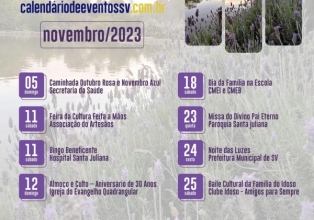 Salto Veloso divulga calendário de eventos para novembro 