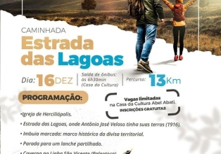 Salto Veloso promove a Caminhada Estrada das Lagoas