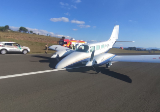 VIDEO: Piloto faz pouso de emergência após avião apresentar problemas em Videira