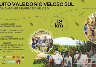 3ª Caminhada na Natureza, Circuito Vale do Rio Veloso é nesse final de semana