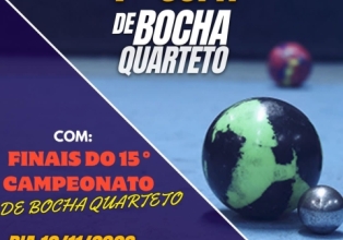 1ª Copa de Bocha Quarteto e Finais do 15º Campeonato de Bocha de Macieira já tem data marcada.