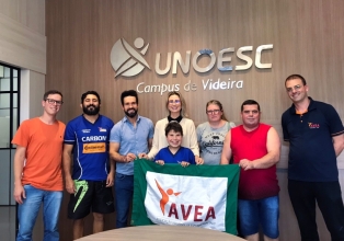 Unoesc Videira firma parceria com a Associação Videirense de Esporte Adaptado 