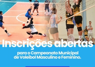 Campeonato Municipal de Voleibol está com inscrições abertas