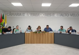 Câmara de Salto Veloso realiza duas sessões para aprovação de projeto de executivo