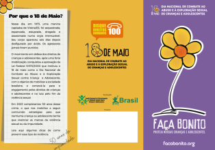 Secretaria de Estado da Assistência Social, lança no dia 18 de maio campanha Fio laranja