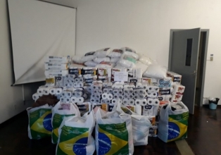 Unoesc Videira entrega donativos a hospitais da região