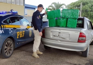 Dois homens são presos com 44 quilos de maconha na BR 153 em Água Doce