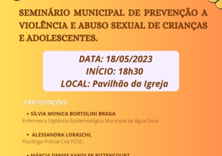Seminário de Prevenção a Violência e Abuso Sexual de Crianças e Adolescentes acontece nessa quinta-feira