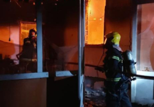 Bombeiros de Salto Veloso atendem incêndio no interior de Macieira