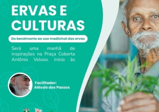 Salto Veloso promove evento sobre ervas medicinais e culturas de benzimento