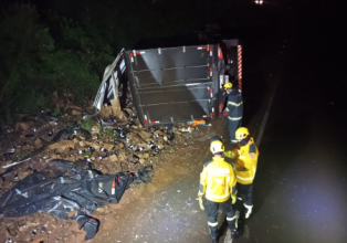  Motorista morre em acidente de trânsito em Campos Novos.