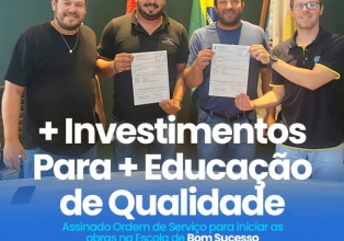 Prefeitura vai investir mais de R$120 Mil reais, para reforma da Escola de Bom Sucesso.