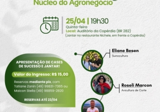  Reunião de sensibilização do Núcleo de Agronegócio da ACIOC contará com apresentação de cases de sucesso e jantar