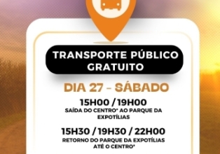 Prefeitura de Treze Tílias vai disponibilizar transporte gratuito para Expotílias 2024