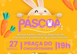 Arroio Trinta promove programação de Páscoa na Praça na noite desta quarta-feira