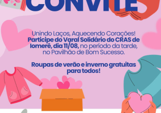 CRAS de Iomerê promove Varal Solidário em Bom Sucesso