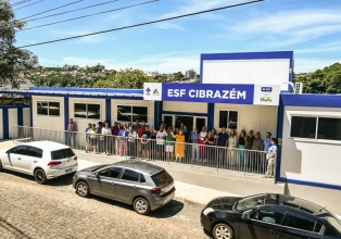 Prefeitura de Videira inaugura nova unidade básica de saúde no bairro Cibrazém.