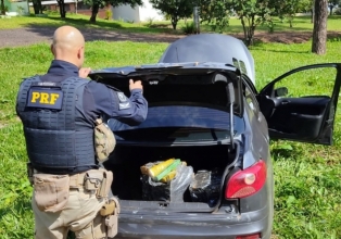 Carregamento com maconha e cocaína é interceptado pela PRF na BR 282 em Chapecó