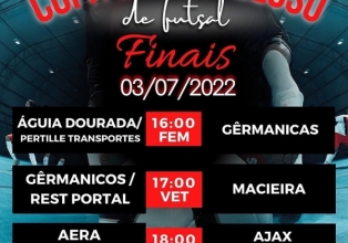 Copa Salto Veloso de Futsal, Finais acontecem no domingo
