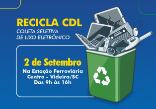 Recicla CDL acontece neste sábado (02) em Videira