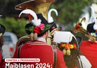 Banda dos Tiroleses realiza nesta quarta-feira, tradicional Maiblasen pelas ruas da cidade