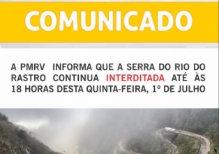 Serra do Rio do Rastro não tem possibilidade de trafegabilidade