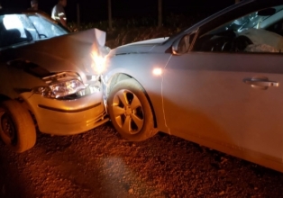Acidente de trânsito foi registrado em estrada do interior de Treze Tílias.