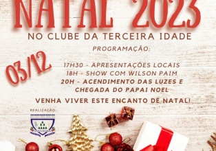 Programação de Natal de Macieira terá show Wilson Paim neste domingo