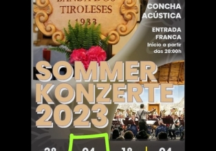 Banda dos Tiroleses promove neste sábado, 2ª apresentação do Sommerkonzert 
