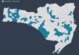 97 municípios não registraram óbito por Covid-19 em Santa Catarina no mês de julho
