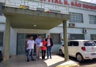 Prefeitura firma convênio com o hospital de Arroio Trinta.