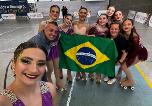 Equipe paranaense conquista ouro para o Brasil em Pan-Americano de patinação artística