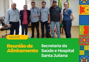 Prefeito Nereu Borga recebe direção do Hospital Santa Juliana 