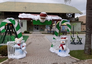 Atração do Natal Iluminado, Máquina de neve, vai funcionar no sábado e domingo em Salto Veloso