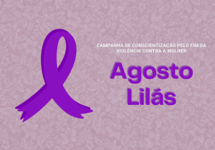 CRAS de Salto Veloso apoio Agosto Lilás: Campanha de conscientização pelo fim da violência contra a mulher