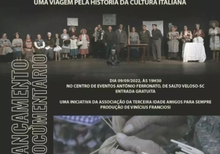 Filme documentário mostra a cultura italiana de Salto Veloso