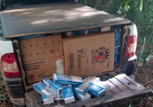 PRF apreende 10 mil maços de cigarros contrabandeados na BR 282 em Catanduvas