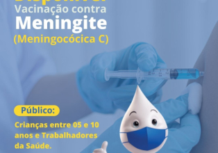 Vacinação contra a Meningite está disponível no município 