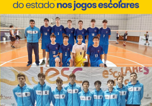 Equipe de voleibol masculino realiza boa campanha na fase estadual dos Jogos Escolares em Timbó.