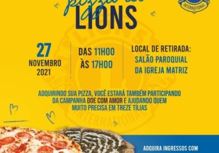 Lions Clube de Treze Tílias prepara a 1ª Pizza do Lions