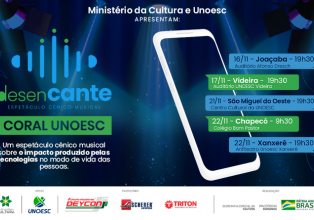 Unoesc e Ministério da Cultura promovem gratuitamente o espetáculo cênico-musical DesenCANTE