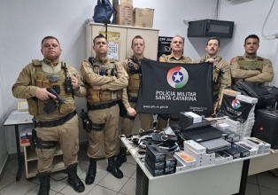 Polícia prende autores de furto em loja de Joaçaba