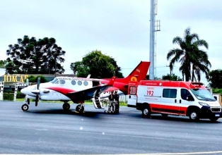 Avião dos Bombeiros Militares atenderá a saúde da região no Aeroporto de Joaçaba