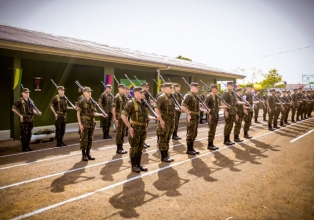 Tiro de Guerra de Joaçaba recebe visita Militar de Curitiba