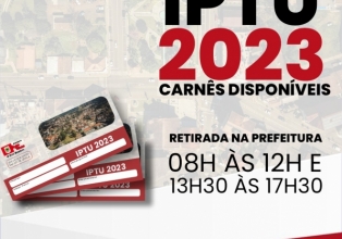 Prefeitura disponibilidade carnês do IPTU 2023