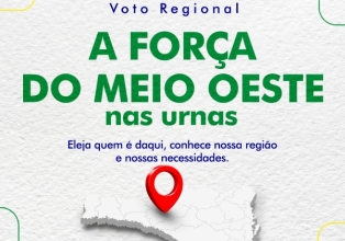 Campanha de incentivo ao voto regional mobiliza entidades empresariais de Videira
