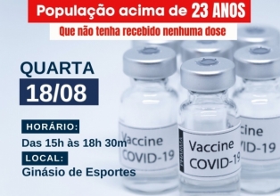 Secretaria de Saúde de Treze Tílias realiza vacinação da COVID 19 nesta Quarta-Feira.